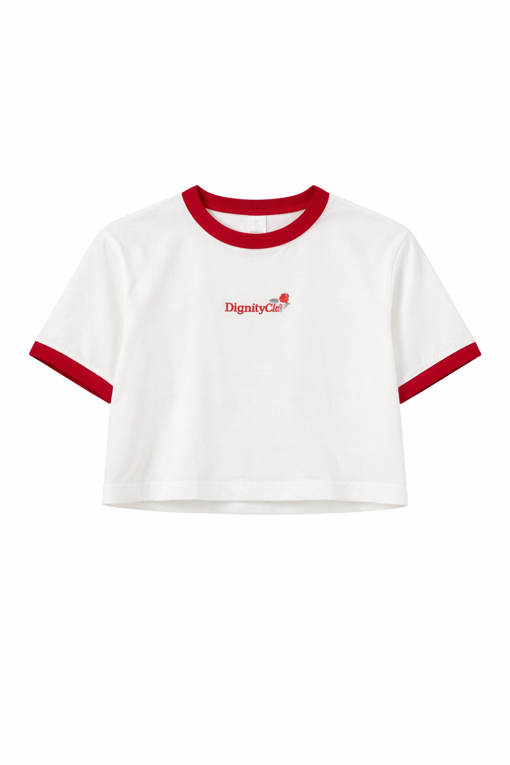 Camiseta Crop Blanca