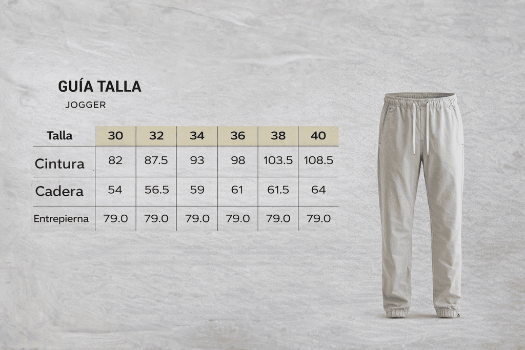 Jogger Fit Ancho Cafe