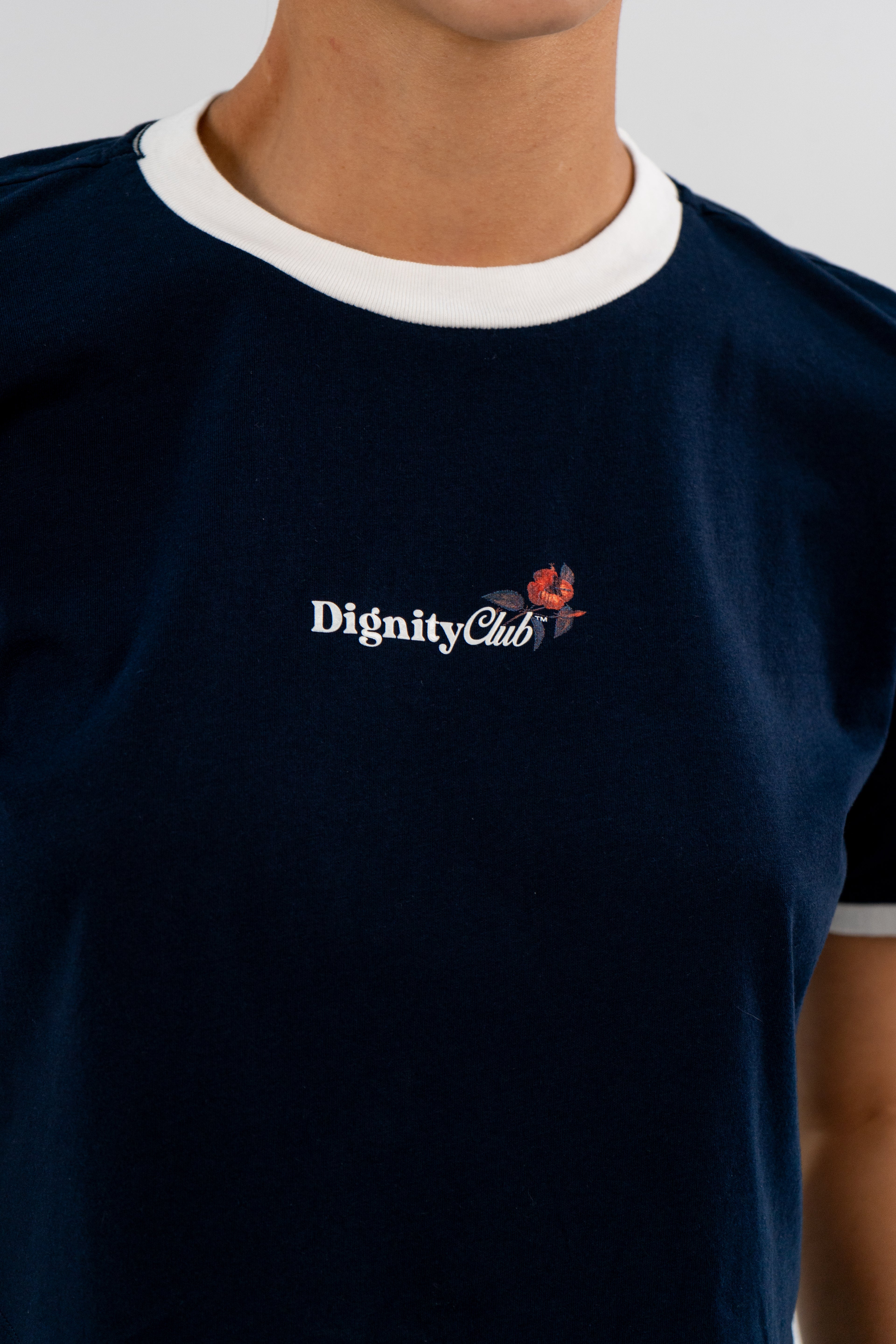 Camiseta Crop Azul