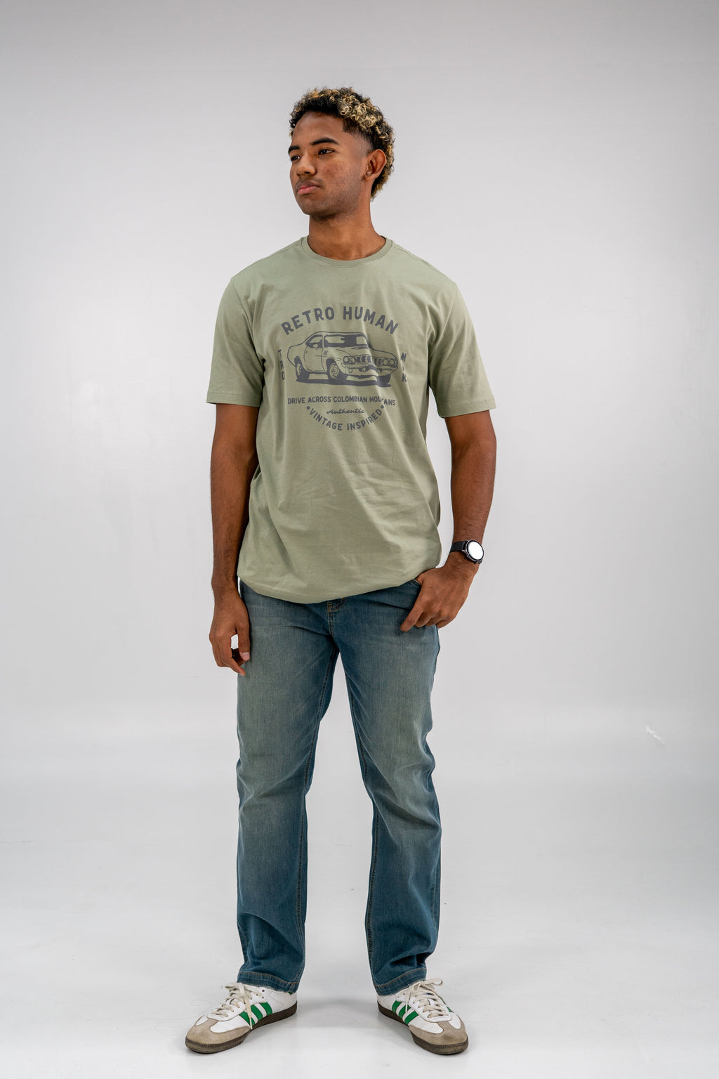 Jean Stretch Lavado Gris