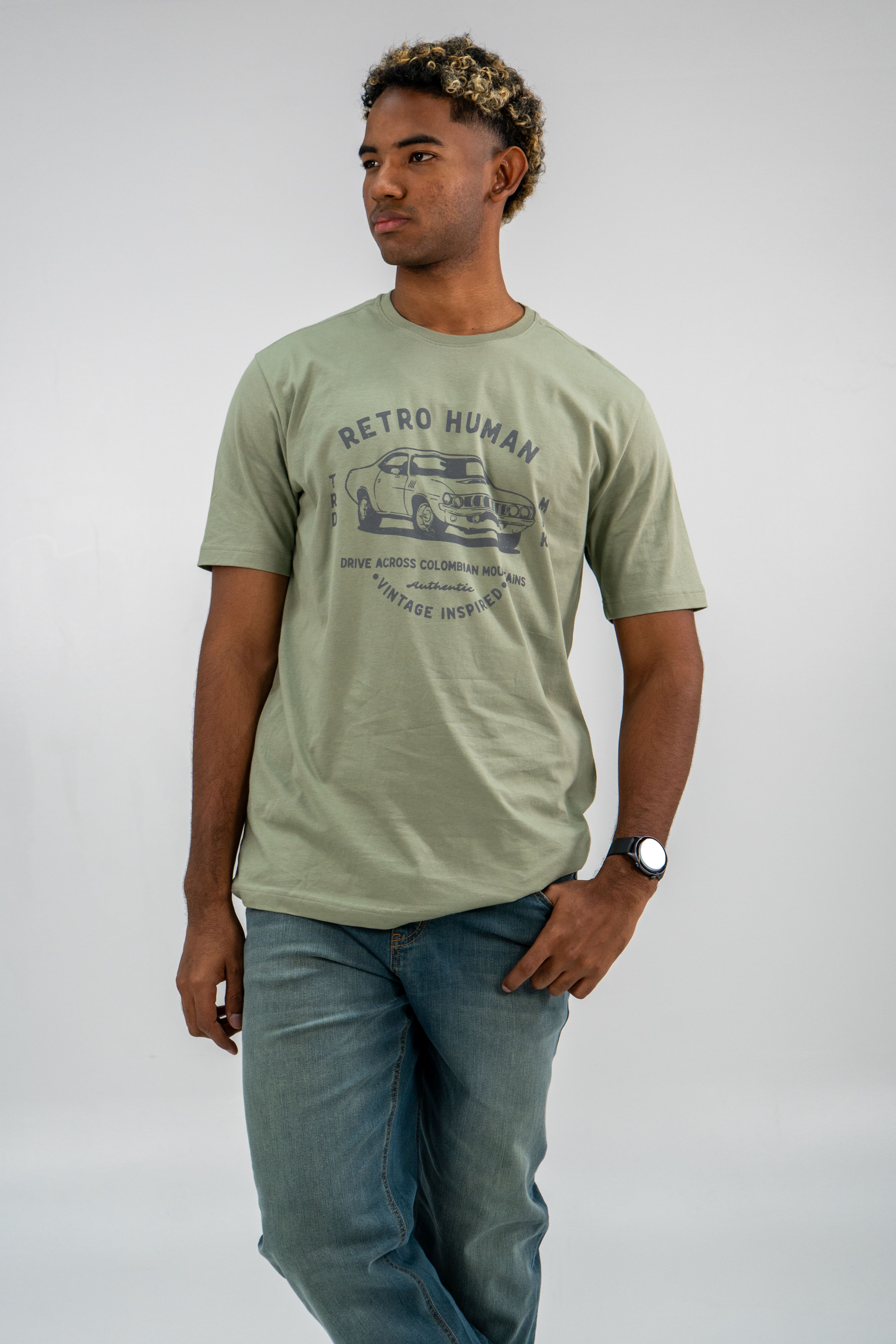 Camiseta Verde Retro