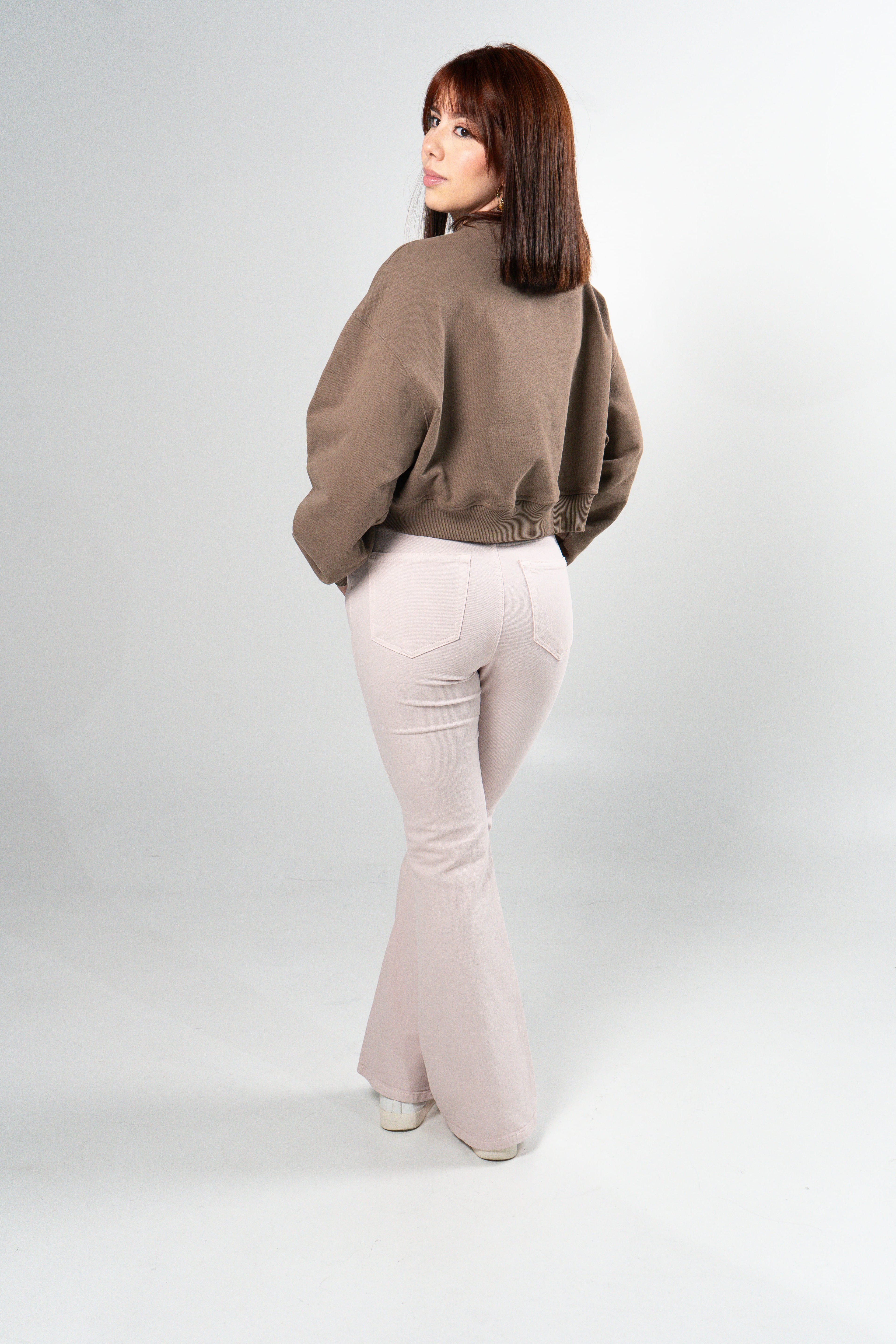Jean Flare Strech Rosa