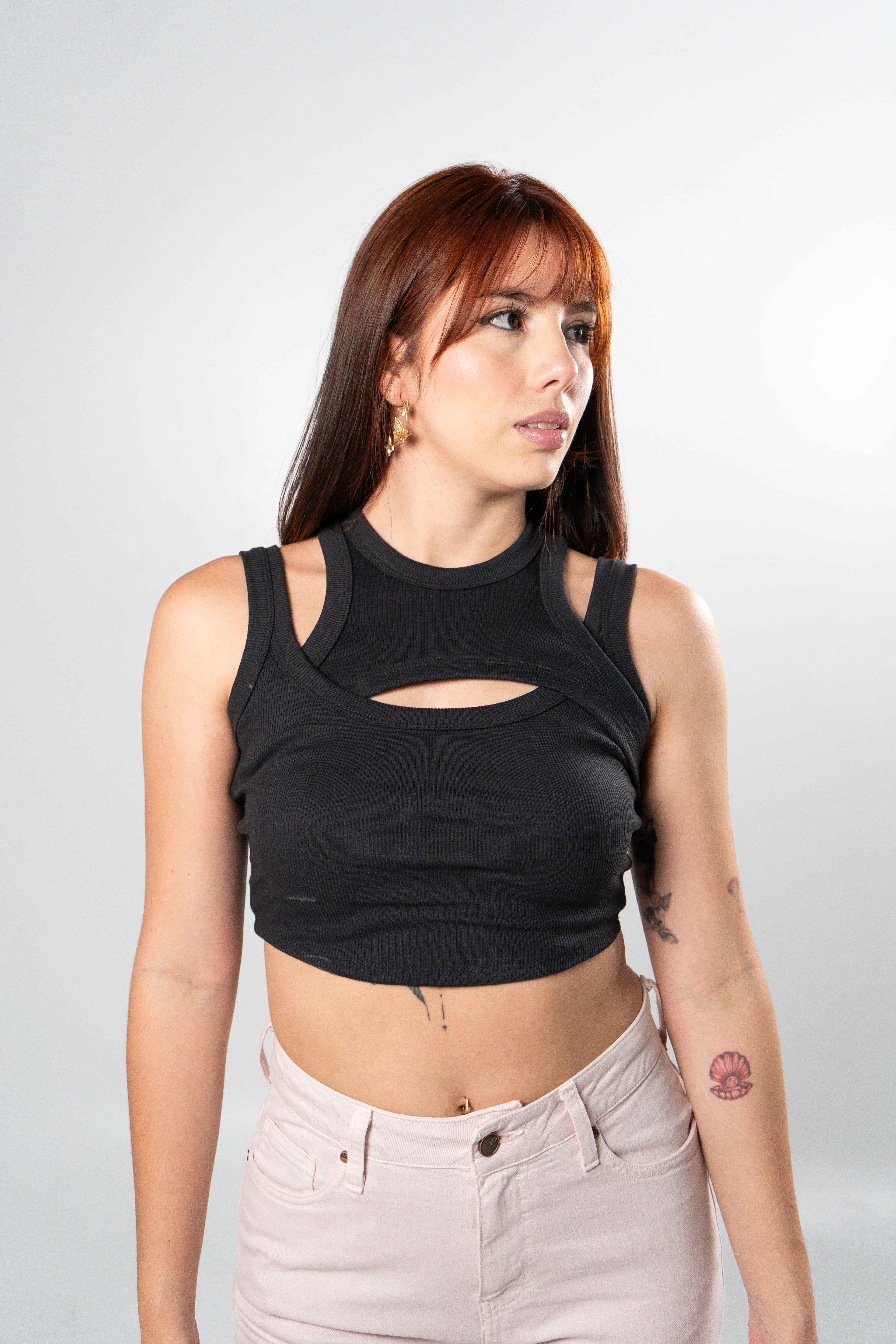 camiseta Top NEGRA