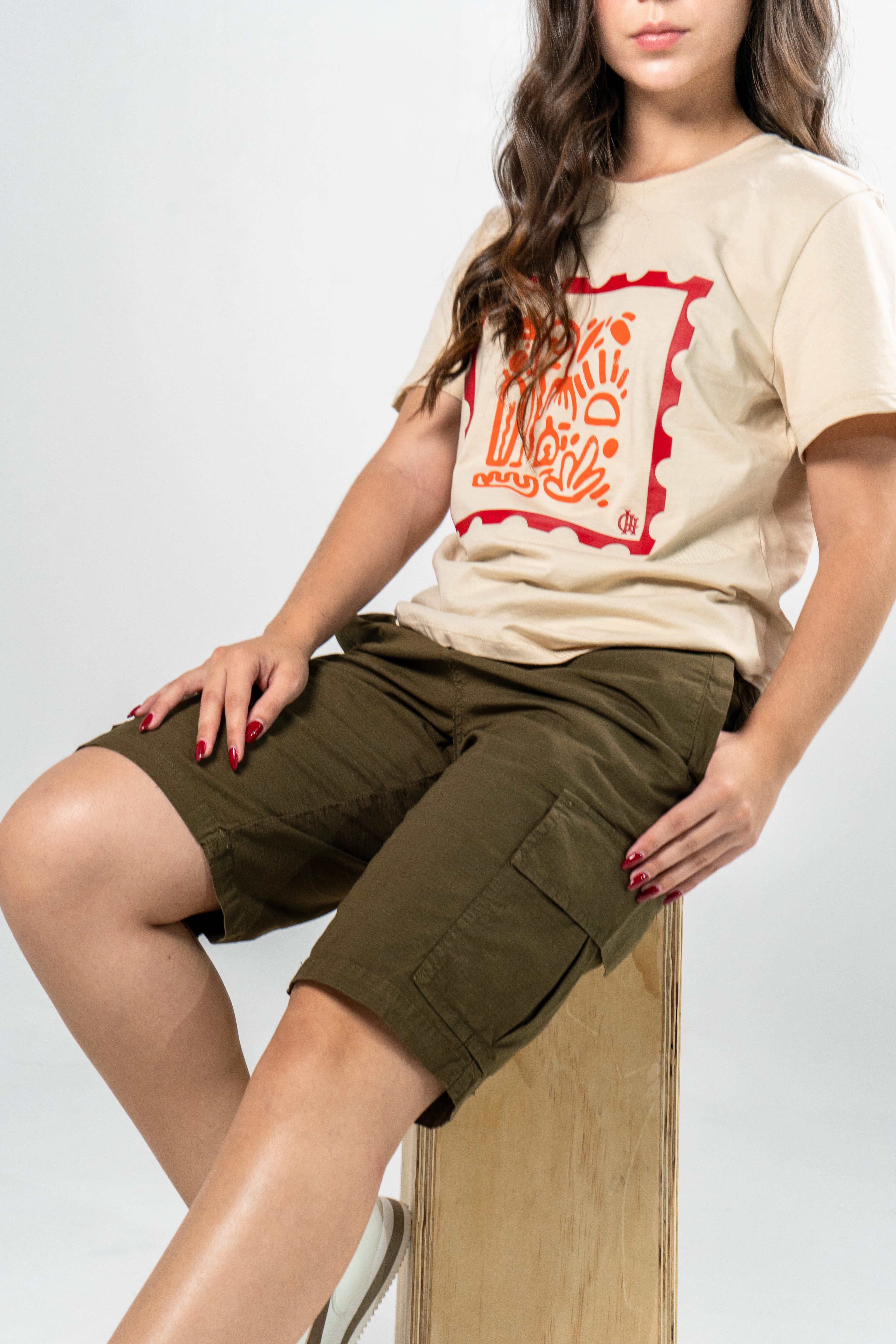 Camiseta Wild Beige
