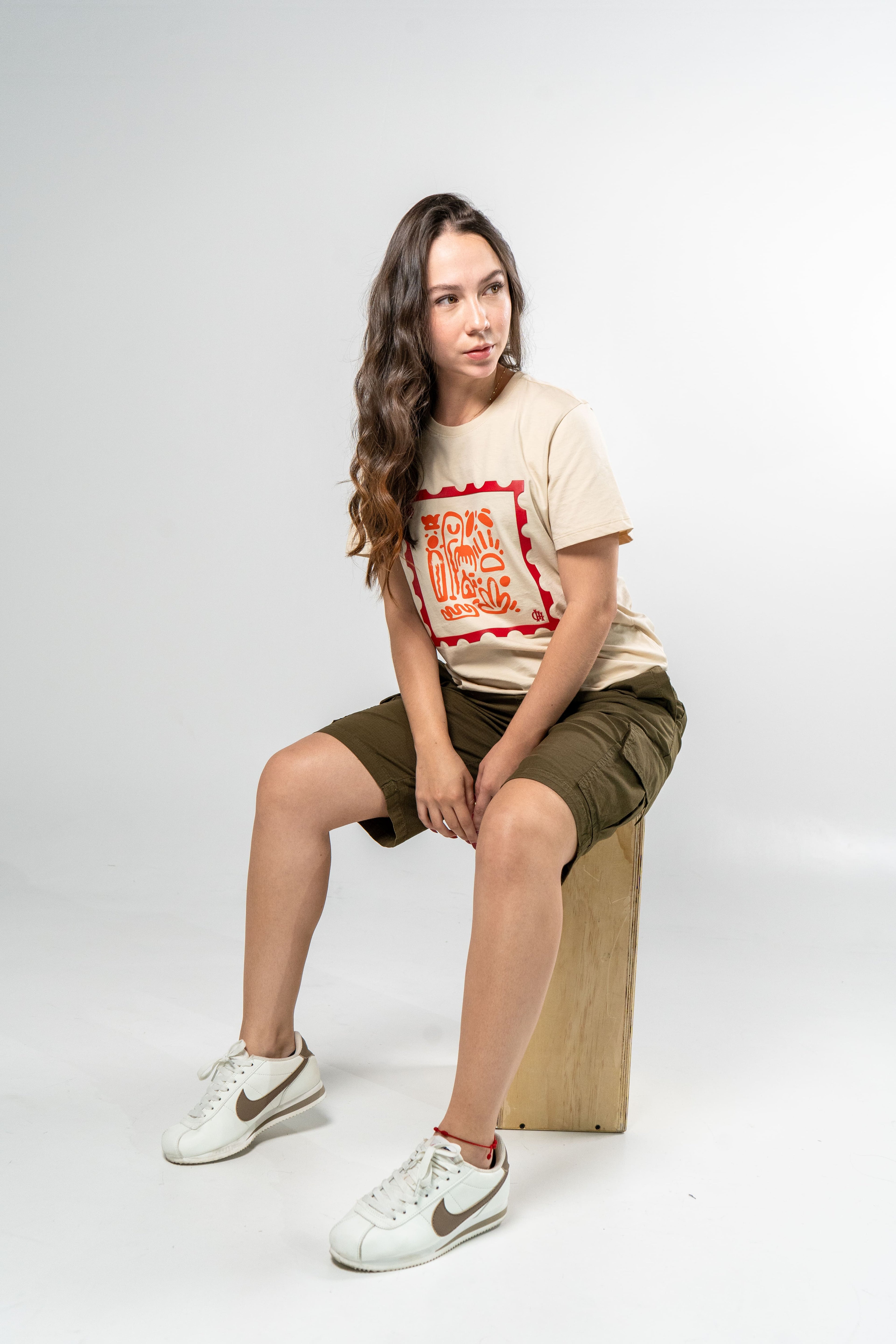 Camiseta Wild Beige