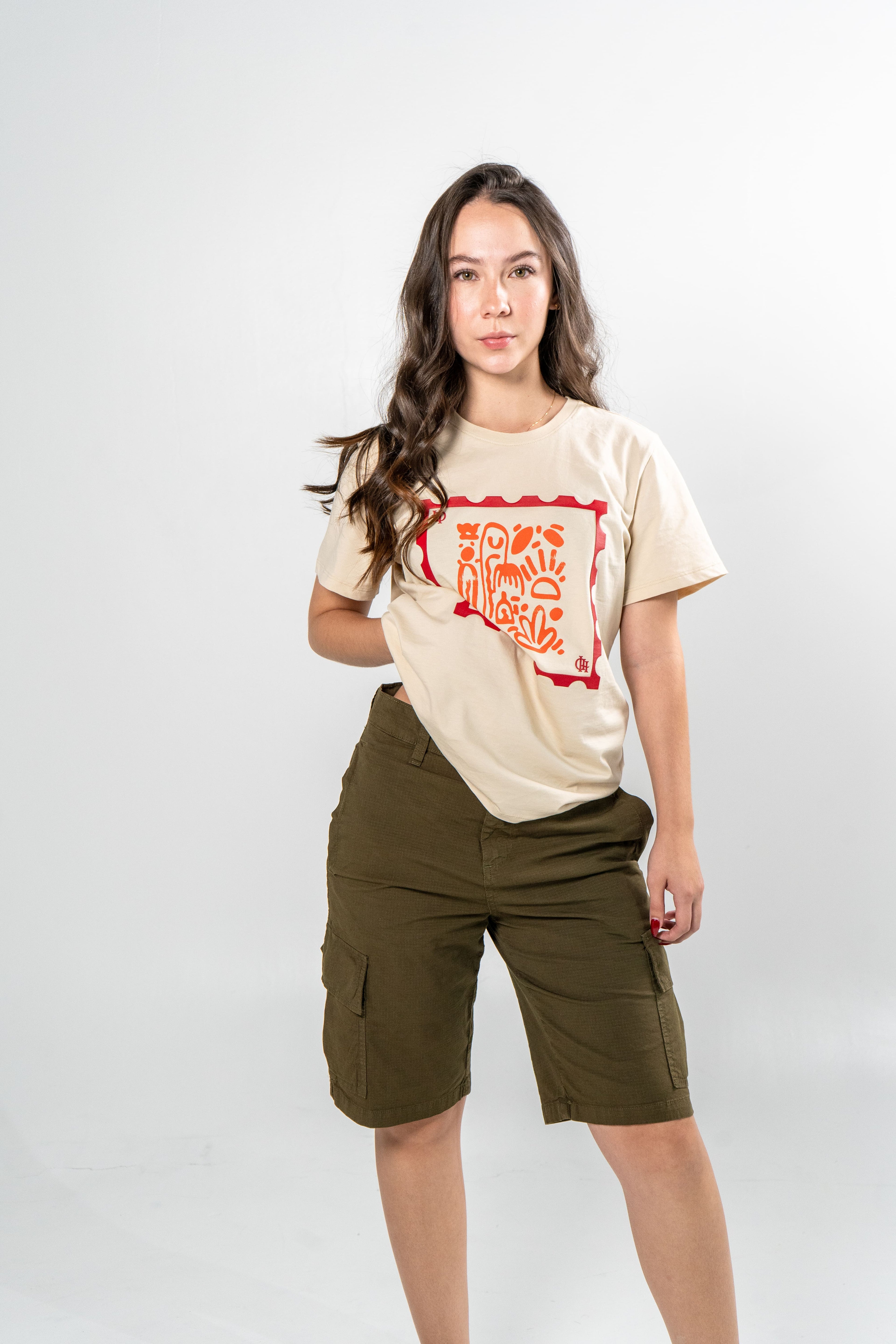 Camiseta Wild Beige