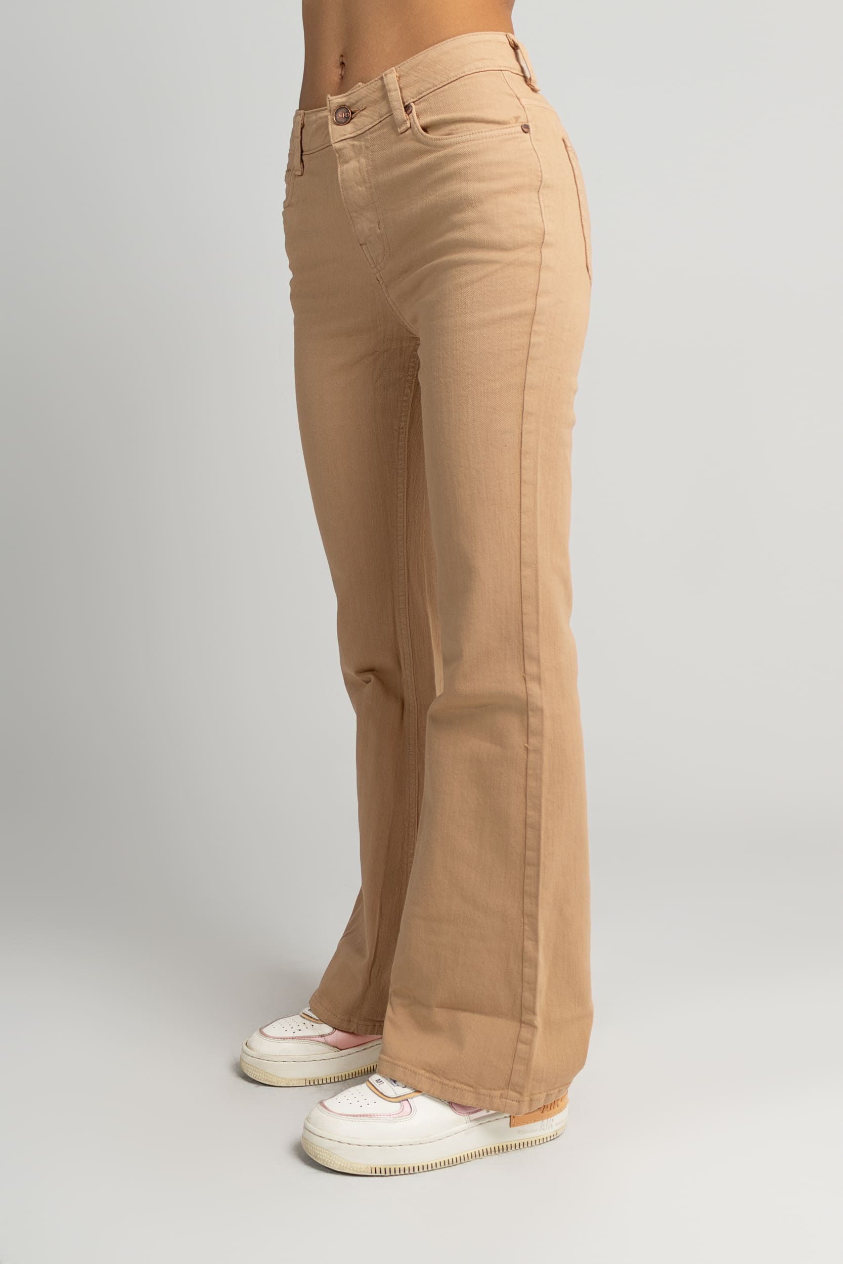 Jean Flare Strech Camel