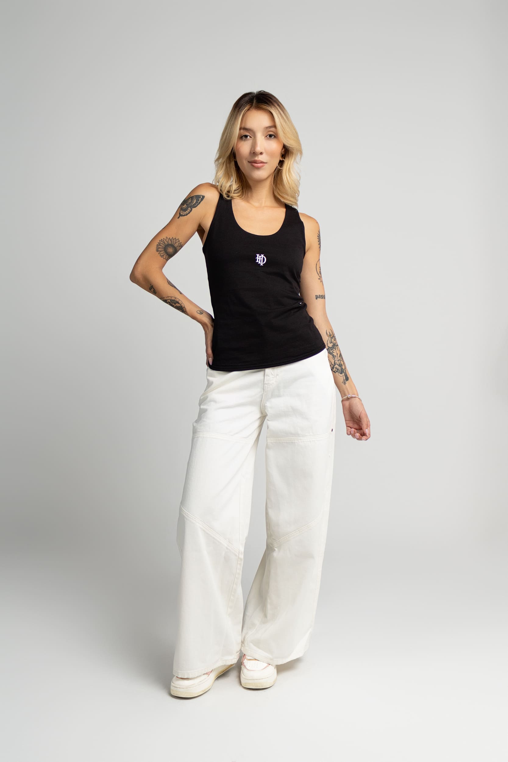 Jean Wide  Blanco