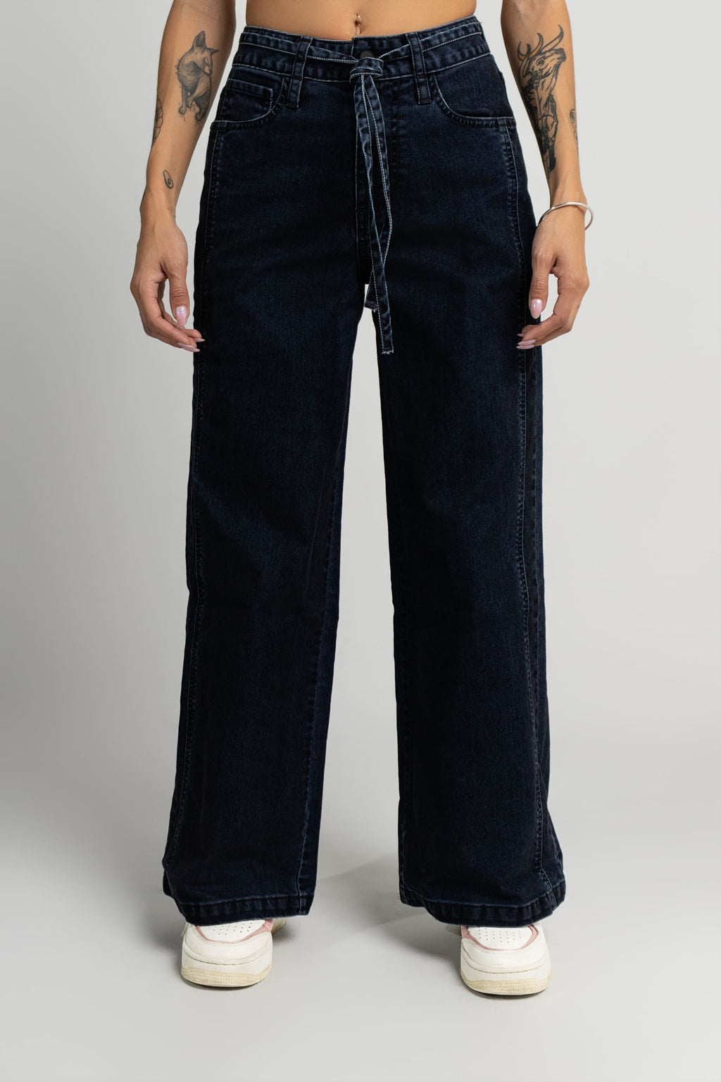 Jean MOM Velvet Azul Oscuro