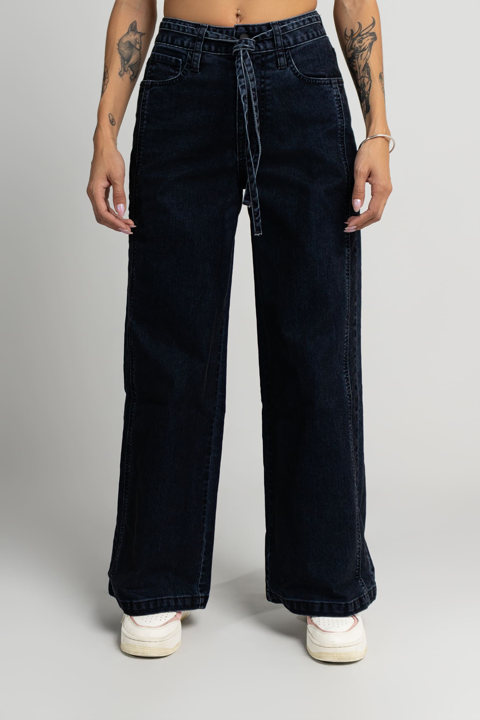 Jean MOM Velvet Azul Oscuro