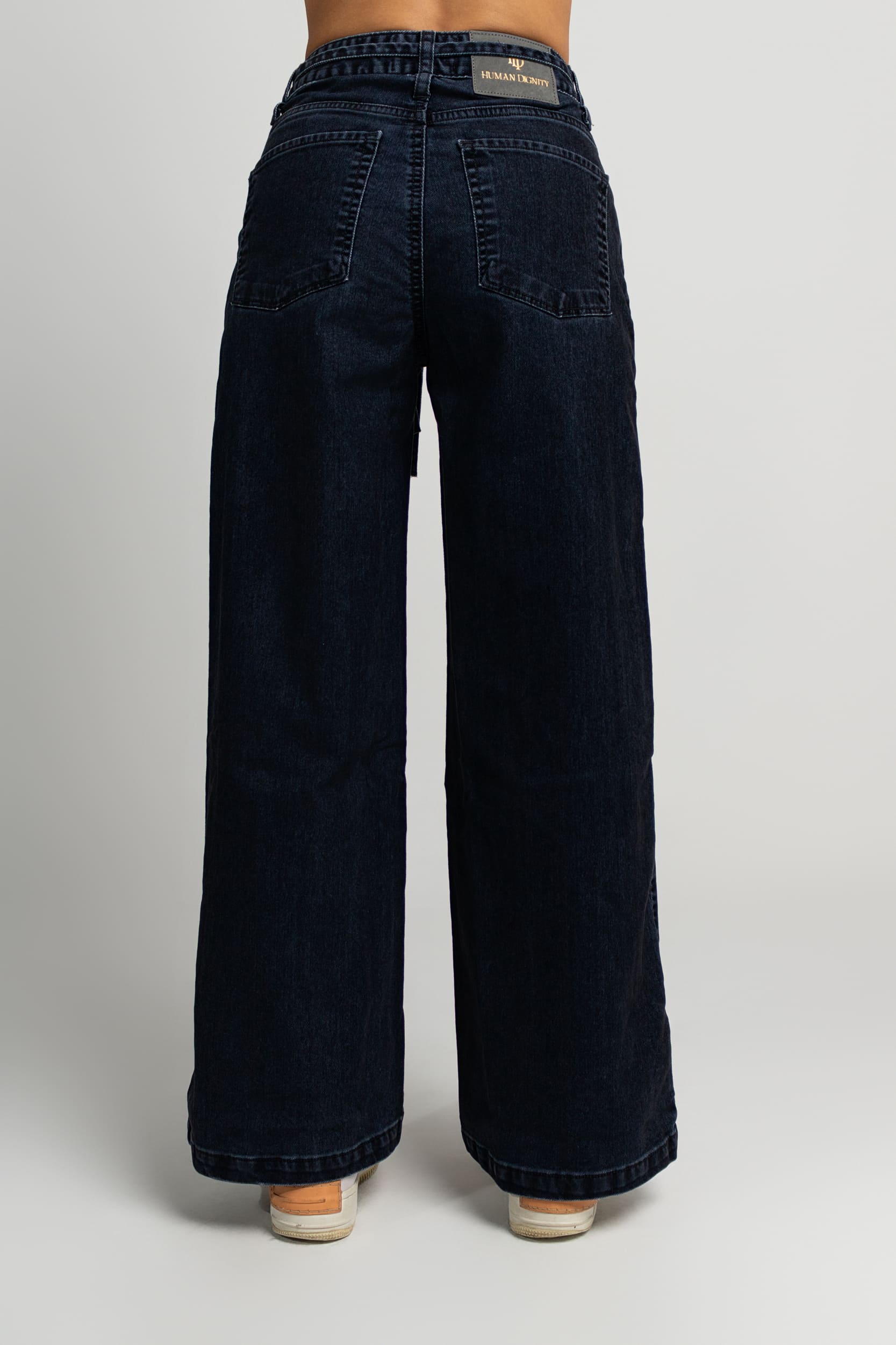 Jean MOM Velvet Azul Oscuro