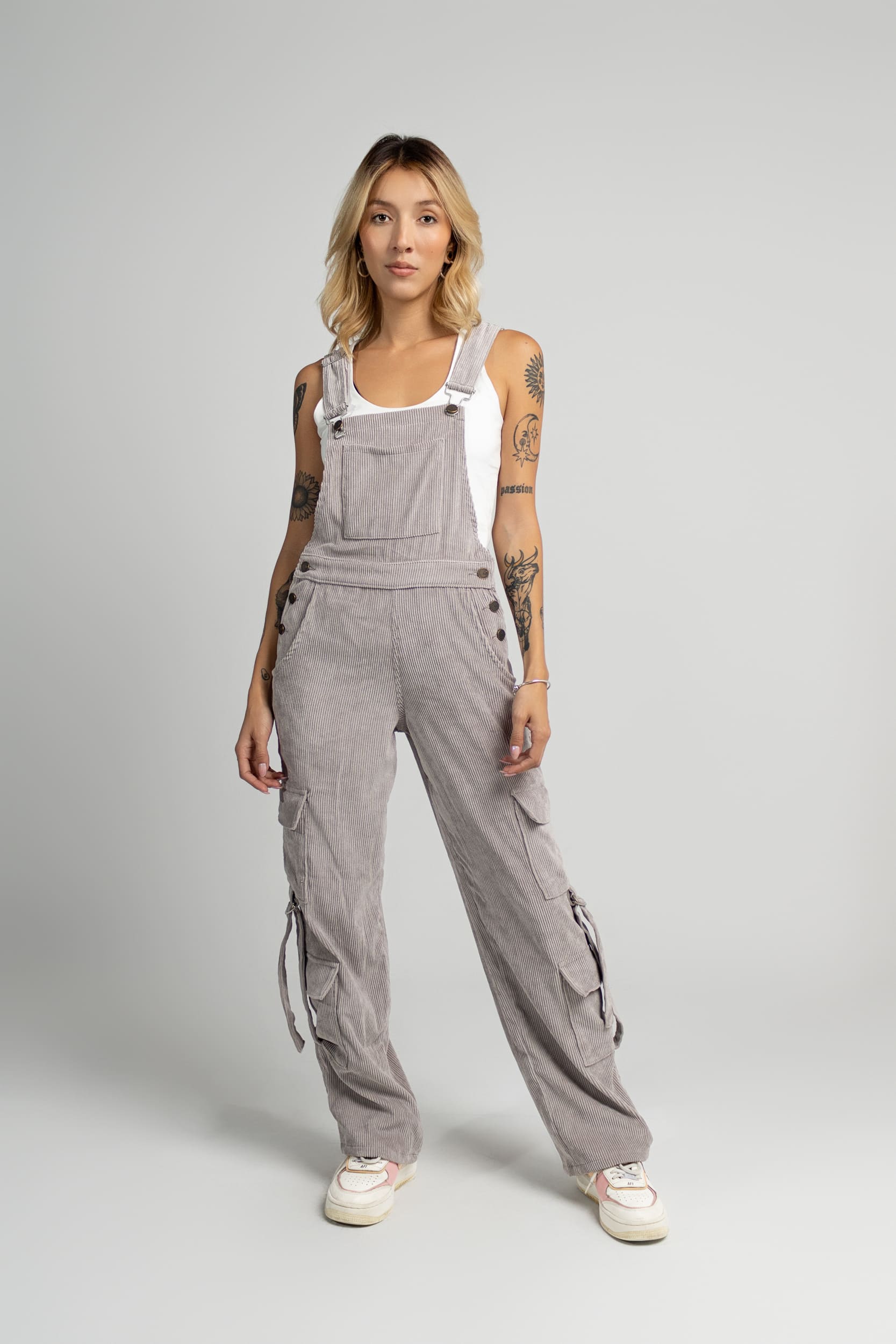 Overall Corduroy Gris