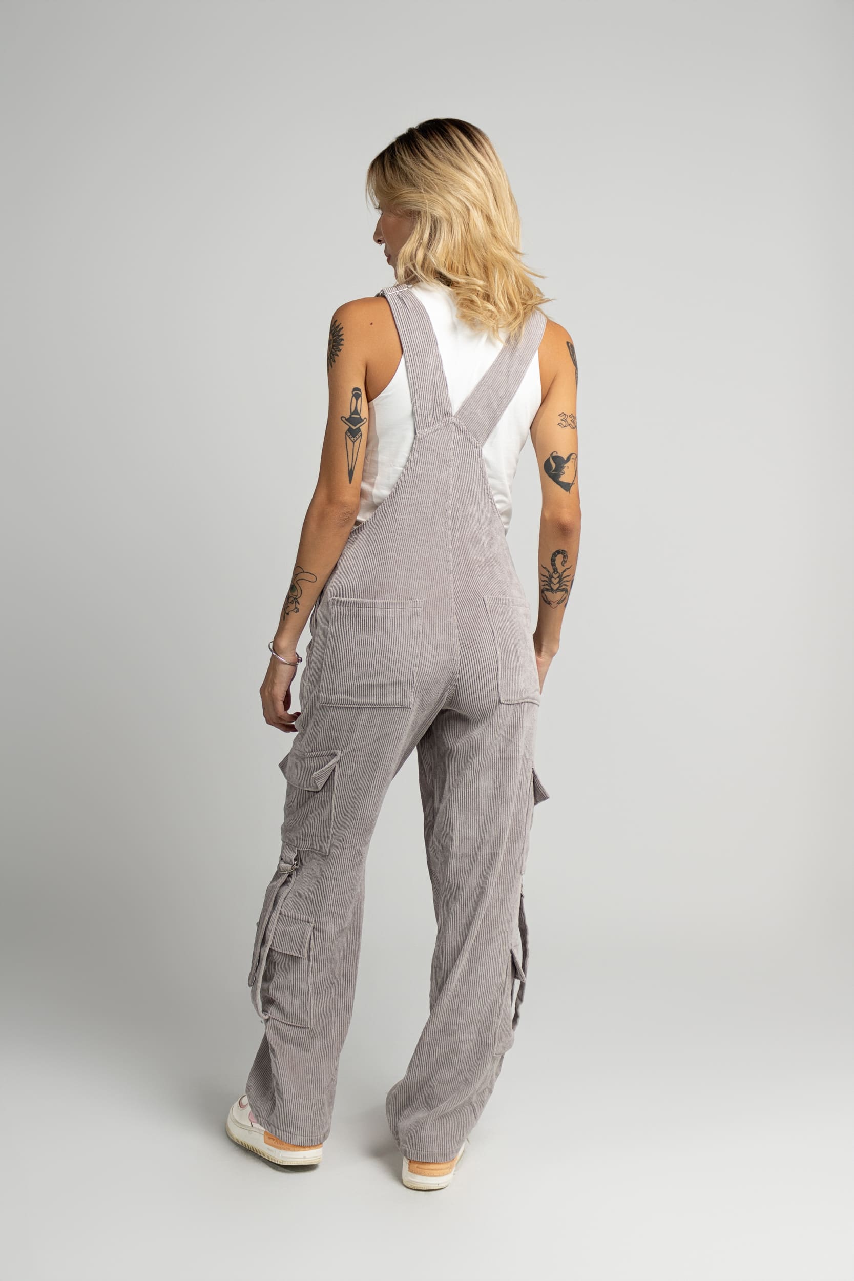 Overall Corduroy Gris