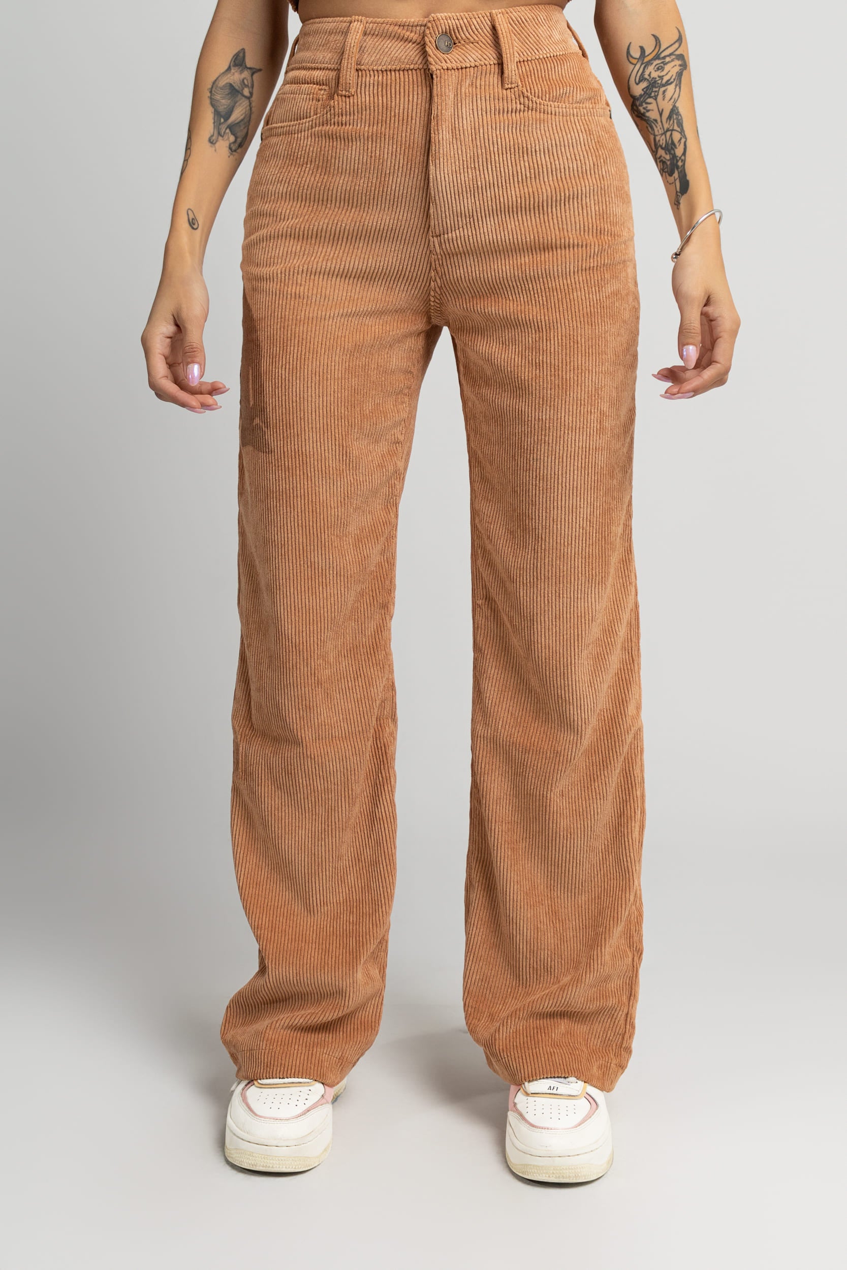 Pantalón corduroy Camel
