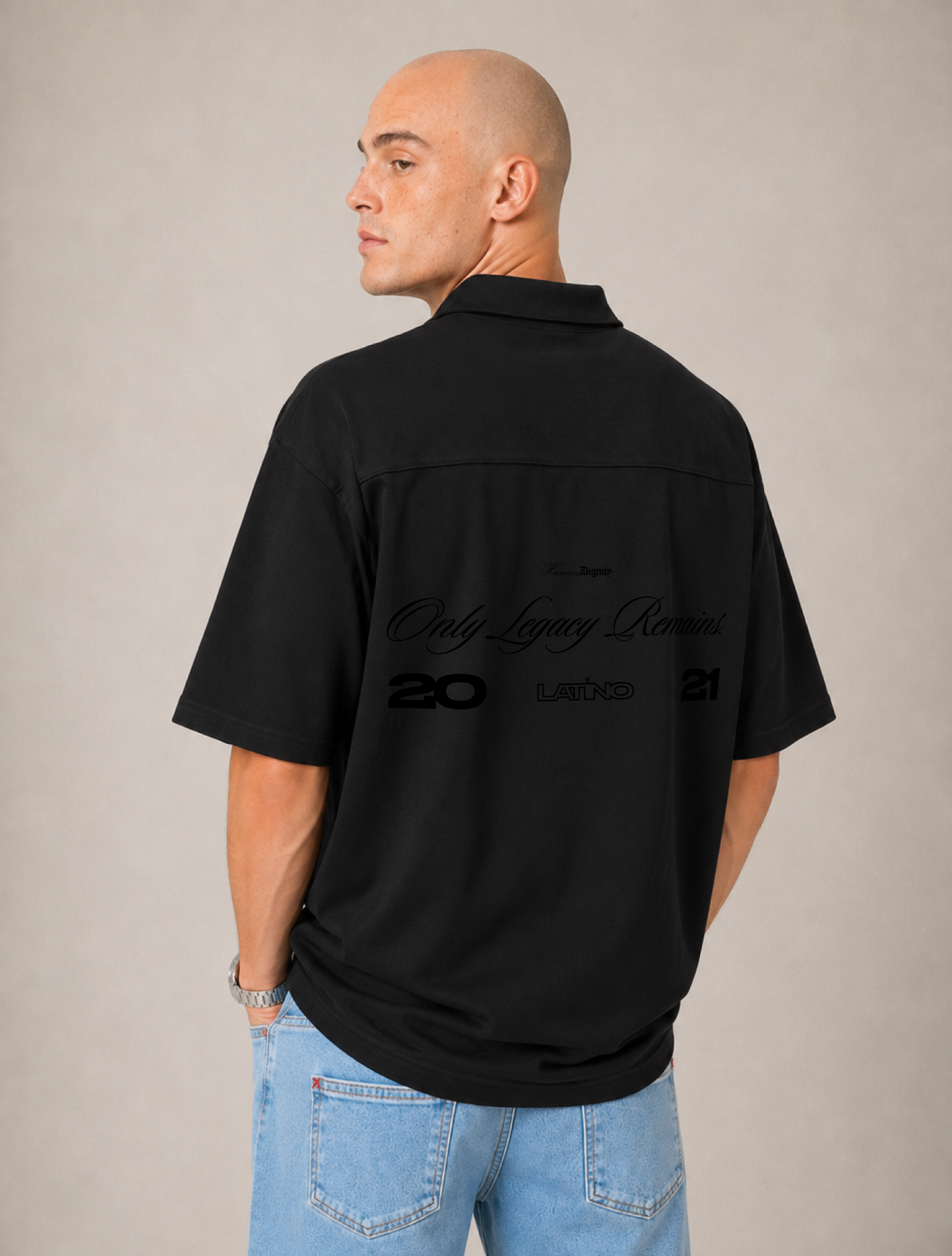 Camisa Polo Negra