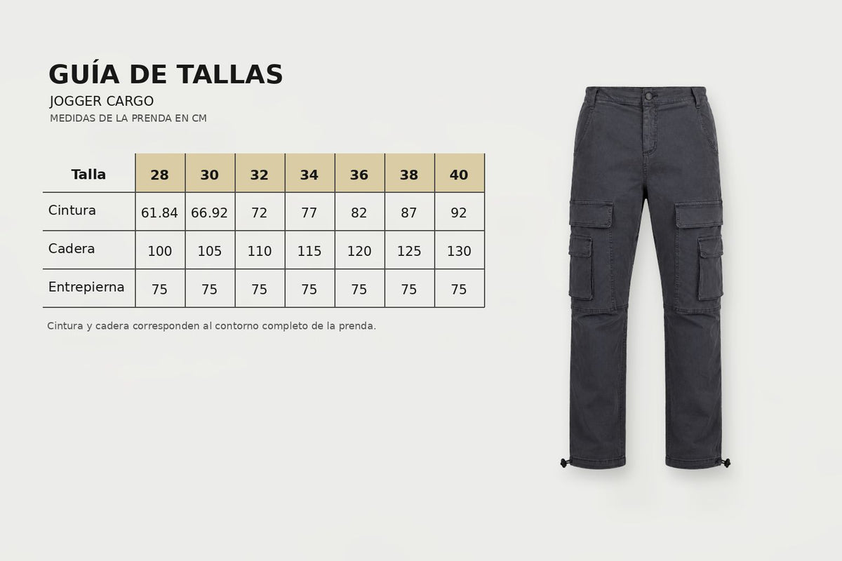 Jogger Cargo Doble Bolsillo Gris