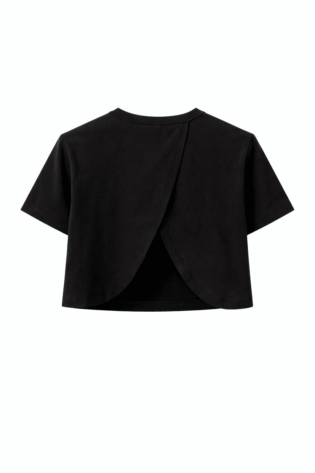 Camiseta Apertura Espalda Negra