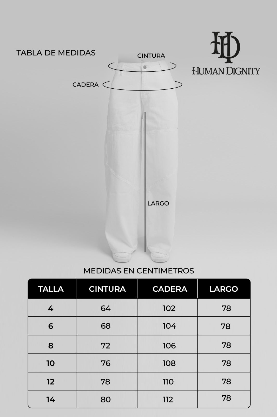Jean Wide  Blanco